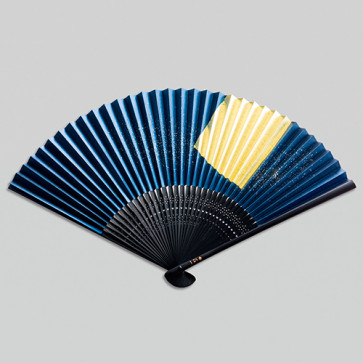 Kanazawa Gold Leaf Folding Fan: Kaigetsu  【Free Shipping】