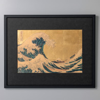 Wave – 3D Framed Gold Leaf Artwork【Free Shipping】