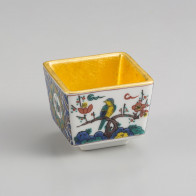 Sake cup: Kutani Ware Kokutani Cup【Free Shipping】