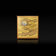 Rikyu folding screen: Moon and Clouds 【Free Shipping】