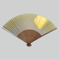 Kanazawa Gold Leaf Folding Fan: ariake 【Free Shipping】