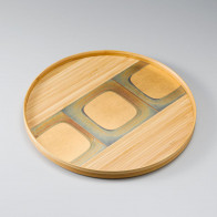 Kodaihaku  Bamboo Round Tray【Free Shipping】