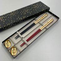 Chopsticks and Chopsticks Holder Set: Kannyuu <2 Pairs>【Free Shipping】
