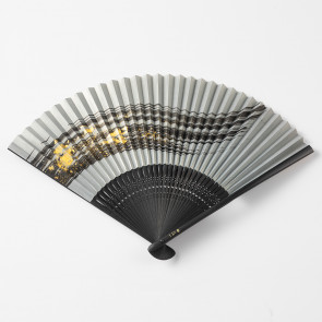 Kanazawa Gold Leaf Folding Fan: hakemegin 【Free Shipping】