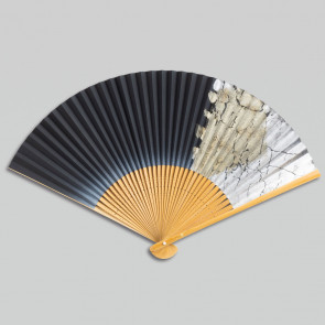 Kanazawa Gold Leaf Folding Fan: keshizumi 【Free Shipping】