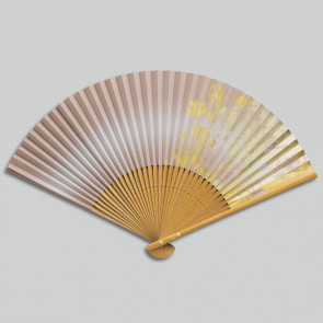 Kanazawa Gold Leaf Folding Fan: haizakura 【Free Shipping】
