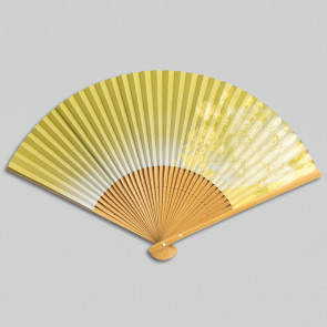 Kanazawa Gold Leaf Folding Fan: aokuchiha【Free Shipping】