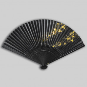 Kanazawa Gold Leaf Folding Fan: hoshizora 【Free Shipping】