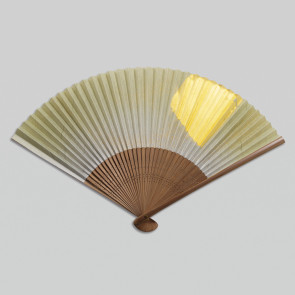 Kanazawa Gold Leaf Folding Fan: ariake 【Free Shipping】