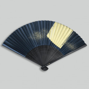 Kanazawa Gold Leaf Folding Fan: kaigetsu  【Free Shipping】