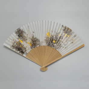 Kanazawa Gold Leaf Folding Fan: sotatsu 【Free Shipping】