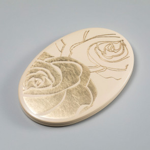 Offrir Rosé：Oval Hand Mirror (White)【Free Shipping】