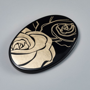 Offrir Rosé：Oval Hand Mirror (Black)【Free Shipping】