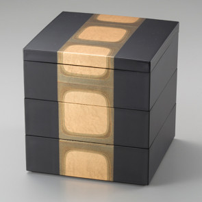 Kodaihaku Three-Layered Box  (5 inch) 【Free Shipping】