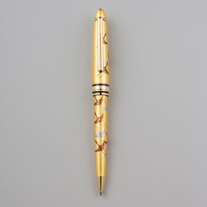 Maki-e Ballpoint Pen [One Thousand Cranes (gold)] 【Free Shipping】