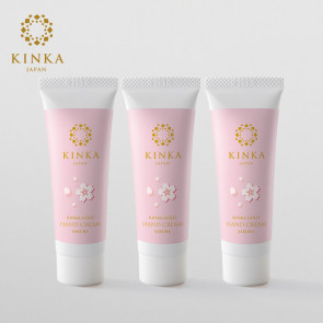 Kinka Gold Hand Cream Sakura 25g (set of 3)【Free Shipping】