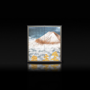 Rikyu Folding Screen: Mt. Fuji 【Free Shipping】