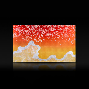 Art Panel - Waves and Cherry Blossoms 【Free Shipping】