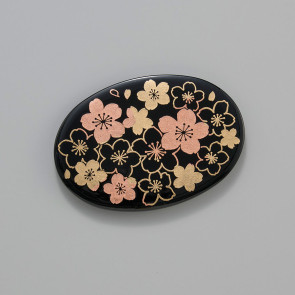 Offreel Sakura Oval Mirror Black【Free Shipping】