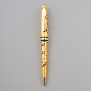 Maki-e Ballpoint Pen [One Thousand Cranes (gold)] 【Free Shipping】