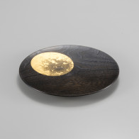 Oborozuki Lacquer Plate 6 Sun (Approx. 18cm)【Free Shipping】