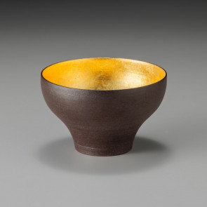 Gold Leaf Sake Cup "Suigetsu" -Kaori Sakazuki-【Free Shipping】