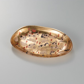 Gold Leaf Art Glass Tray – myau【Free Shipping】
