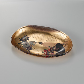 Gold Leaf Art Glass Tray – Monster 【Free Shipping】
