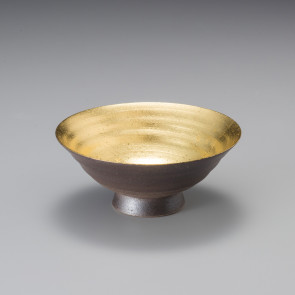 Gold Leaf Sake Cup "Suigetsu"-Small Sakazuki-【Free Shipping】