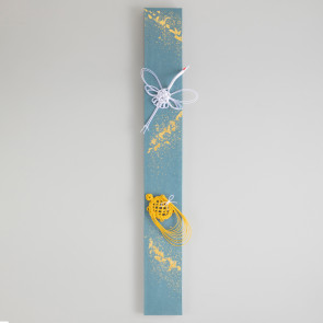 Kanazawa Mizuhiki Panel – Crane and Tortoise   [Blue]【Free Shipping】