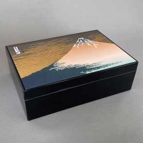 Ukiyo-e Accessory Box: Red Fuji【Free Shipping】