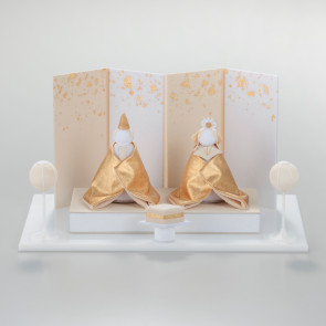 Kanazawa Gold Leaf Fabric Craft – Hina Dolls “Shirohina”【Free Shipping】