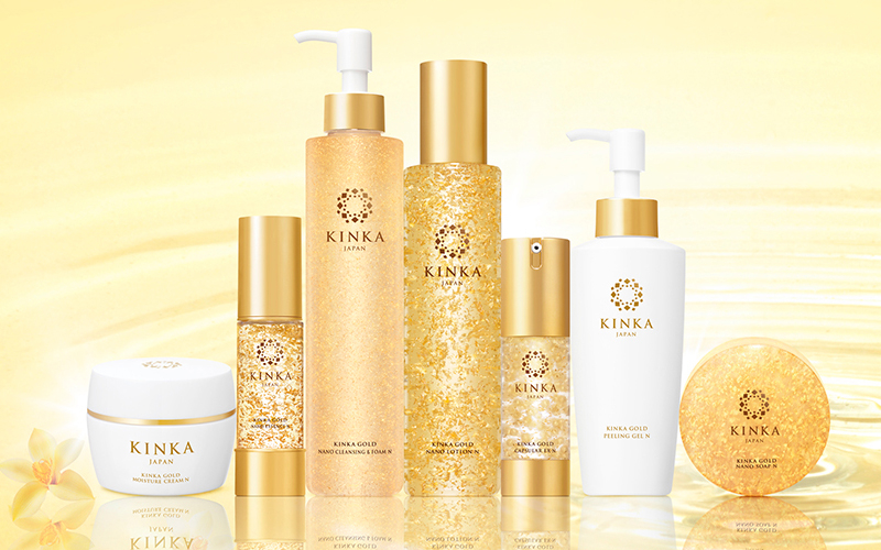 kinka gold skincare lineup